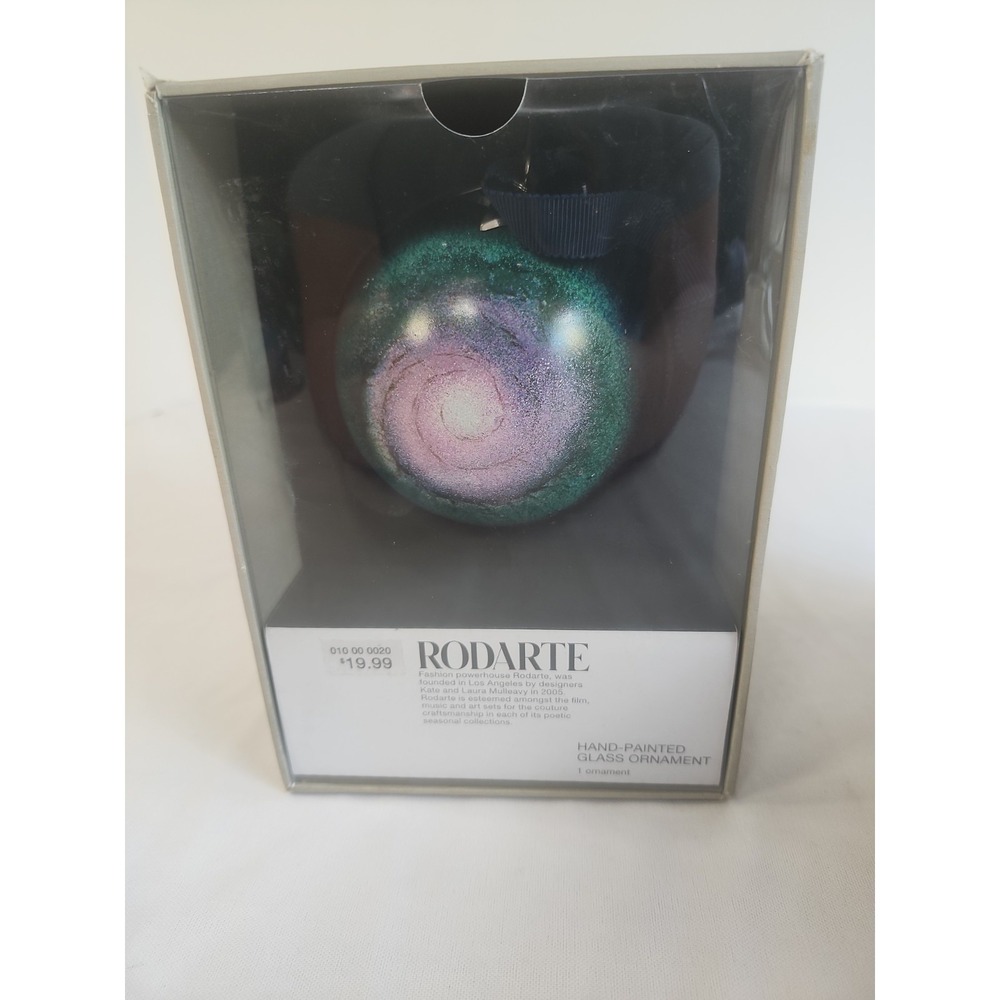 Rodarte Neiman Marcus for‎ Target Ornament Hand Painted Galaxy Glass 3" Space